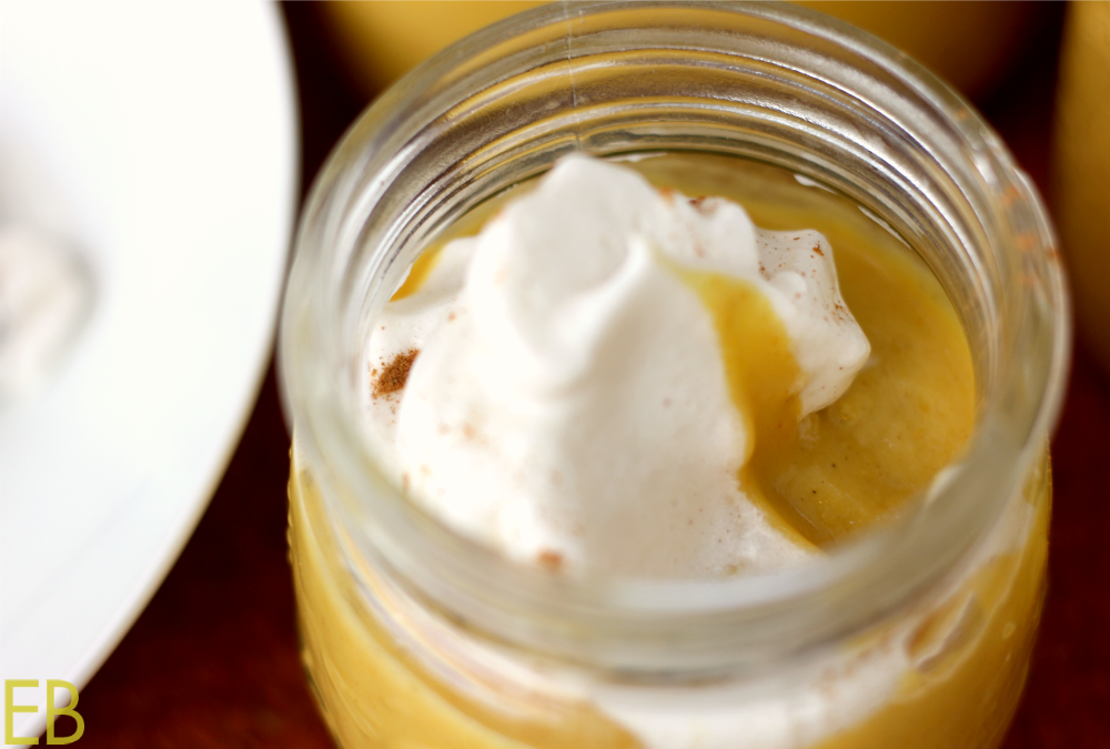 Pumpkin Custard in a Jar {easy for lunches and snacks!} Paleo