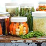 jars of different fermented vegetables