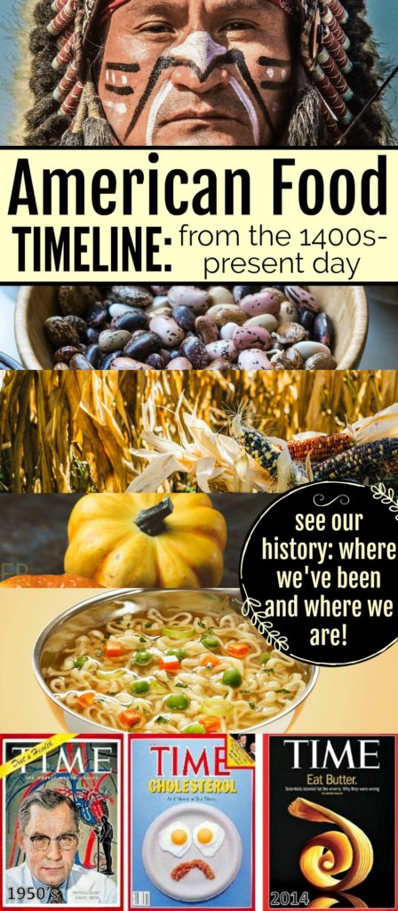 American Food Timeline {from Native people to present day} #foodtimeline #americanfood #americanhistory #foodhistory