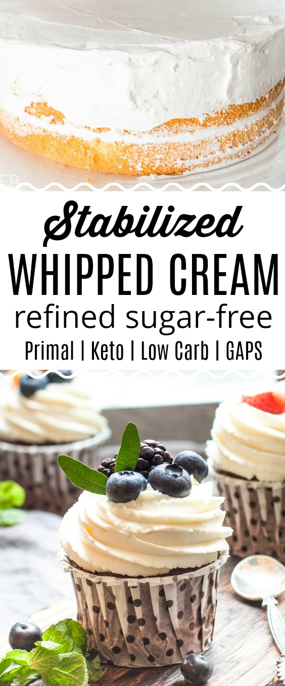 Stabilized Whipped Cream — for frosting and more (Primal, Keto) - Eat  Beautiful