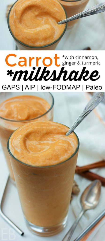 (Sooo good!!) I love that I can have this Carrot Milkshake — GAPS, AIP, Low-FODMAP, Paleo #carrots #milkshake #carrot #aip #gapsdiet #lowfodmap #paleo #smoothie #healthy #dairyfree #fruitfree #lectinfree #dessert #snack #lowlectin #lectins