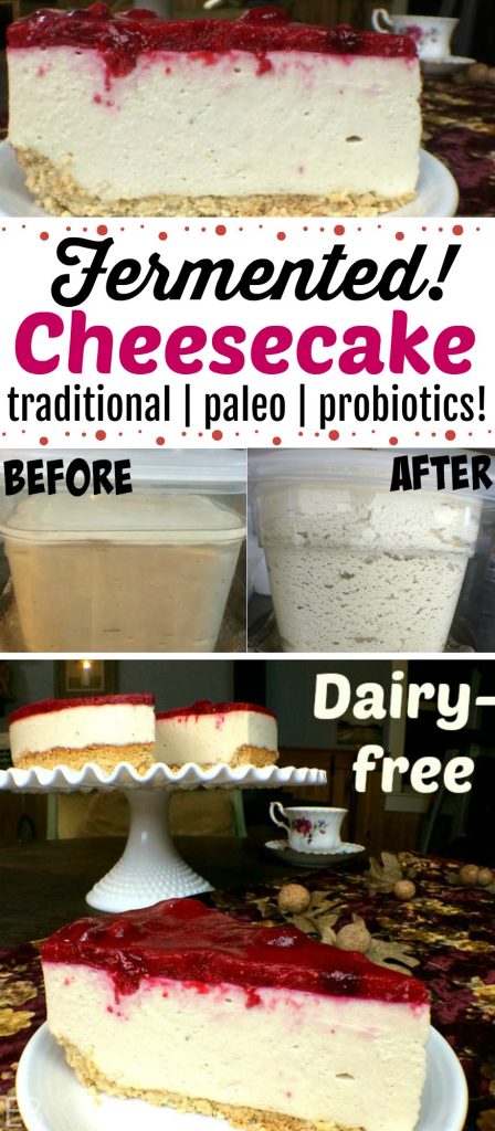 Dairy-free FERMENTED CHEESECAKE (egg-free, Paleo, GAPS-friendly) #fermentation #paleocheesecake #gapsdietcheesecake #probioticfoods #healthydessert #fermentednuts #eggfreecheesecake #dairyfreecheesecake #vegancheesecake