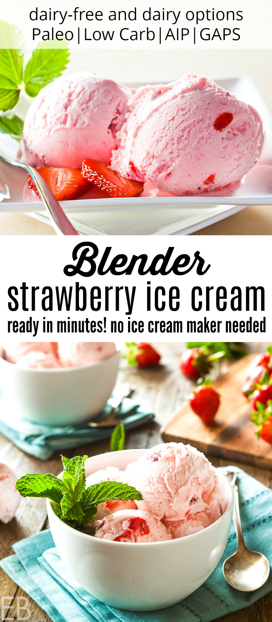 STRAWBERRY ICE CREAM  NINJA FOODI BLENDER RECIPES 