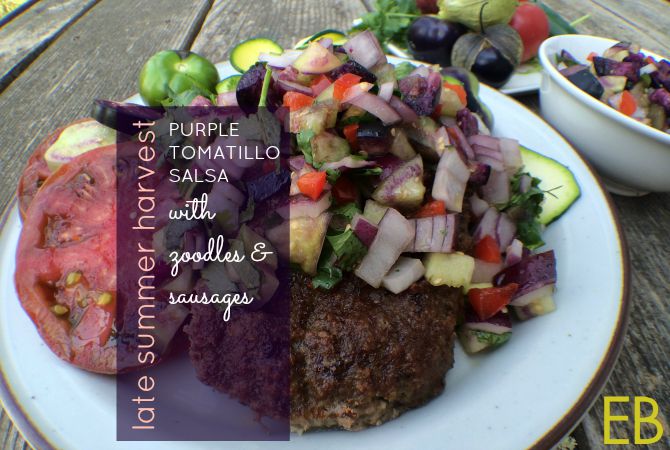 Purple Tomatillo Salsa