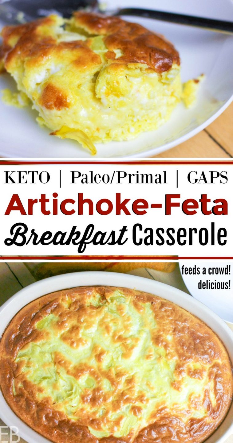 Artichoke Feta Breakfast Casserole {Keto, Paleo/Primal, GAPS} Eat