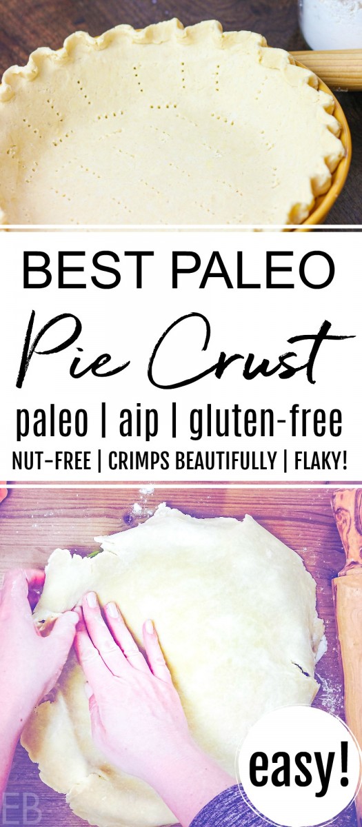 paleo pie crust lining a pie plate