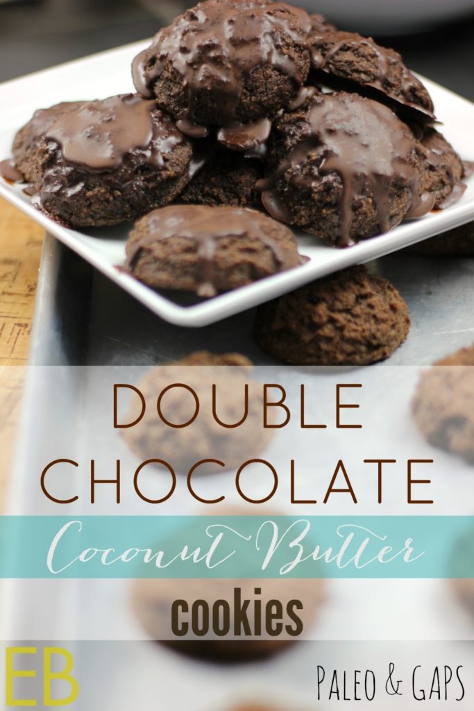 Double Chocolate Coconut Butter Cookies~ Paleo, GAPS