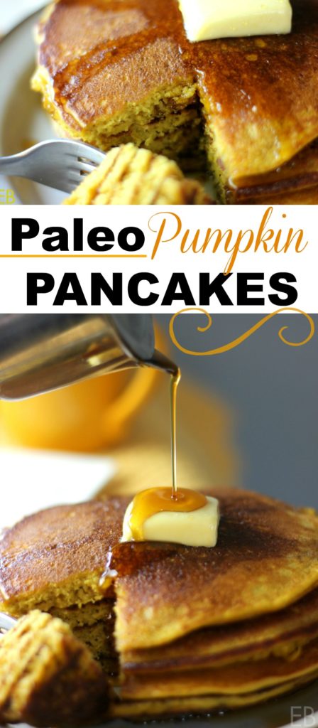 Paleo Pumpkin Pancakes ~ These are THE best, a family favorite perfected! #paleopancakes #bestpancakes #cassavaflour #grainfreepancakes #pumpkinpancakes #resistantstarch