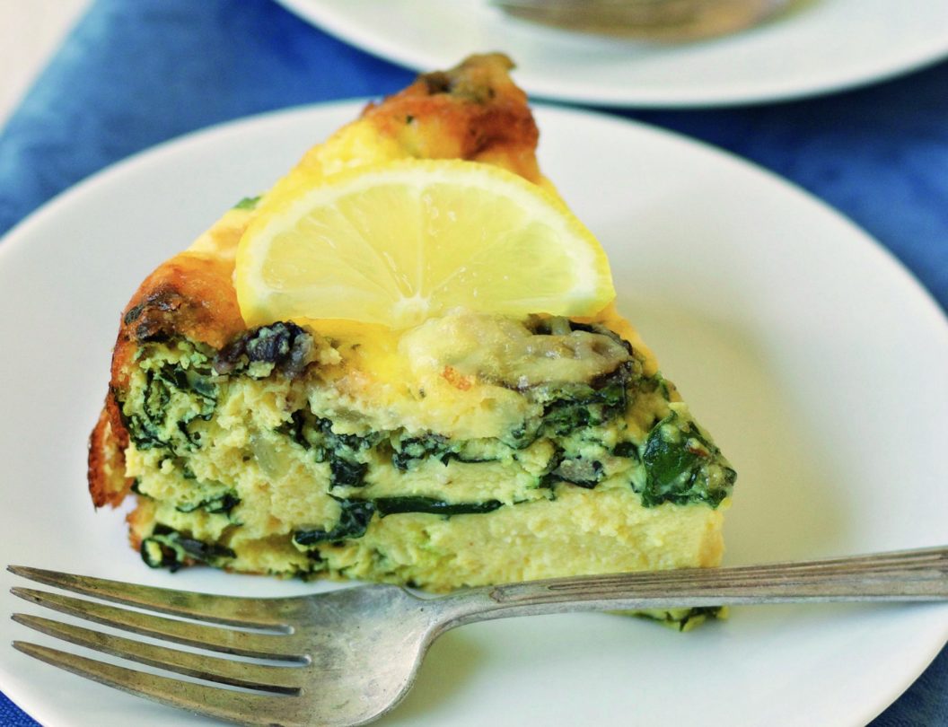 Instant Pot Mushroom and Onion Crustless Quiche (Glutenfree, Grain