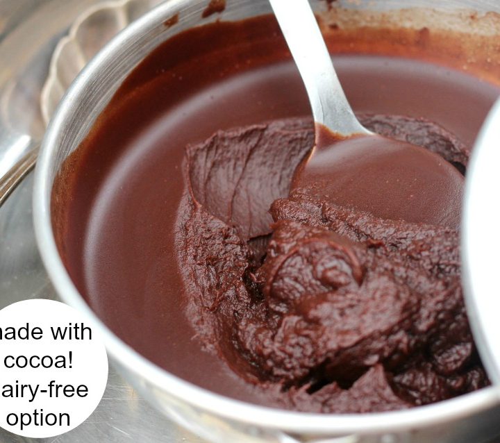 Paleo Chocolate Ganache- Easy & Fast, 5 minutes to make, no cooking! *Made with cocoa* {Paleo/Primal, GAPS Diet, Keto, Low-carb option}
