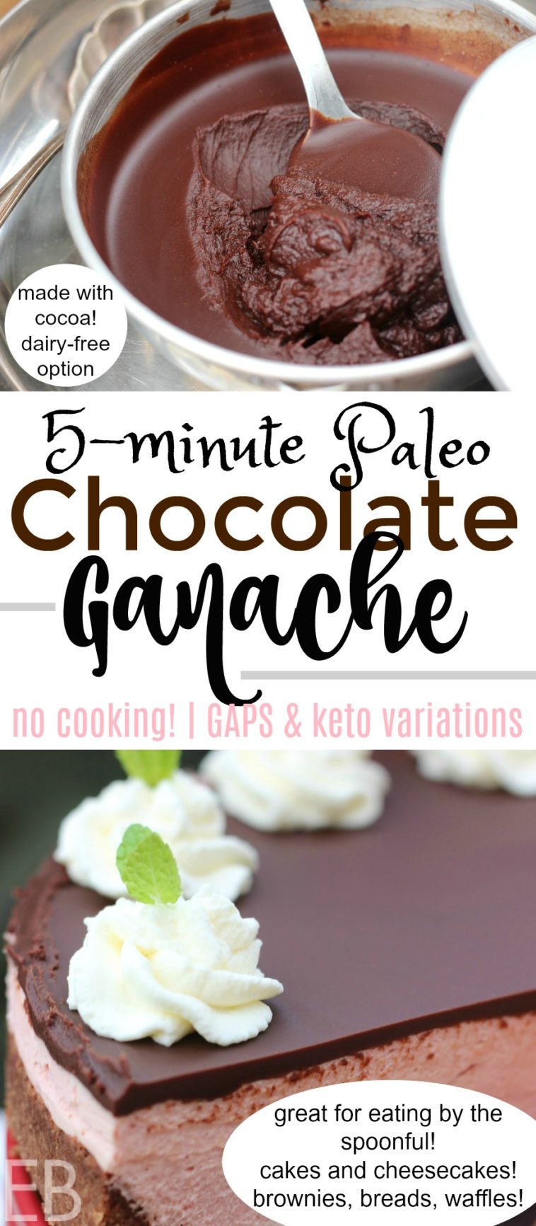 Paleo Keto Chocolate Ganache (5 minutes) Eat Beautiful