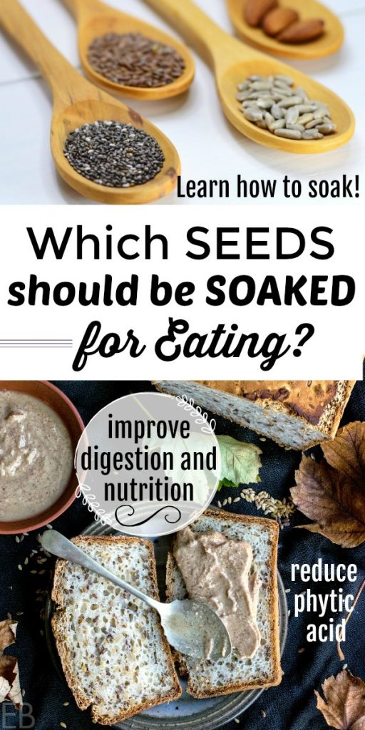 Which Seeds should be Soaked for Eating — and HOW {for nutrition, digestion and culinary purposes} #soaking #seeds #digestion #gapsdiet #paleo #soakingseeds #nutrition