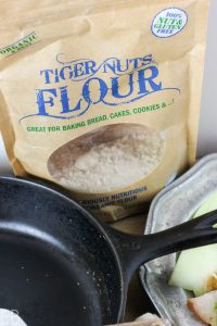 These tortillas are delicious! They're actually a little bit sweet! (I love this flour!!) ~ Tigernut Flour Tortillas {Paleo, AIP, egg-free, nut-free, no rolling out!} Yep, no rolling with these beauties, and they provide energy without any blood sugar dips. #tigernut #tigernuts #tigernutflour #aip #paleo #tortillas #grainfree #wraps #eggfree #nutfree