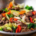 a wok with steak stir fry is one of 25+ keto budget recipes