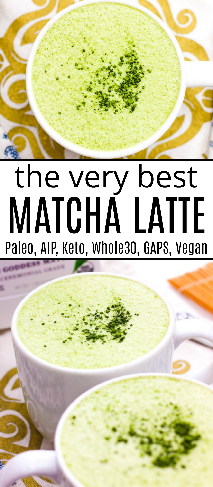 Iced Matcha Latte (Whole30, Dairy Free) - Nom Nom Paleo®