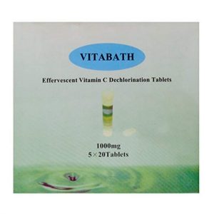 vitamin c tablets for removing chlorine in box