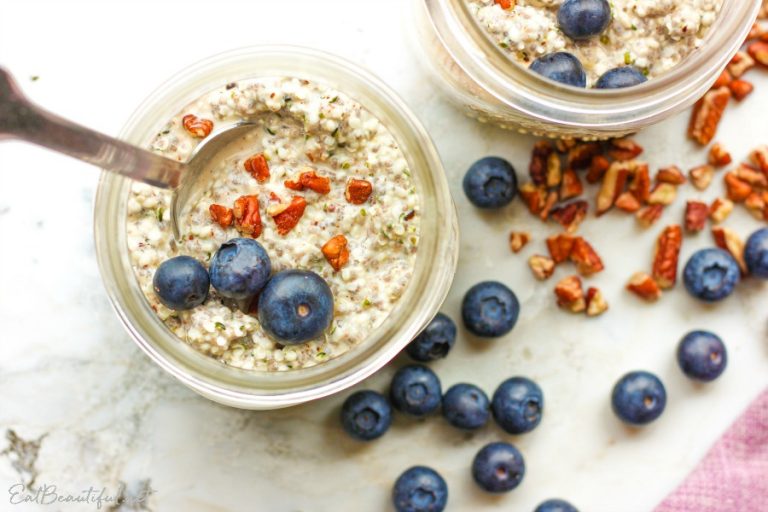 Low Carb Keto Overnight Hemp Oatmeal (3g net carbs) Eat Beautiful