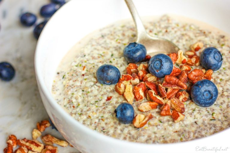 Low Carb Keto Overnight Hemp Oatmeal (3g net carbs) Eat Beautiful