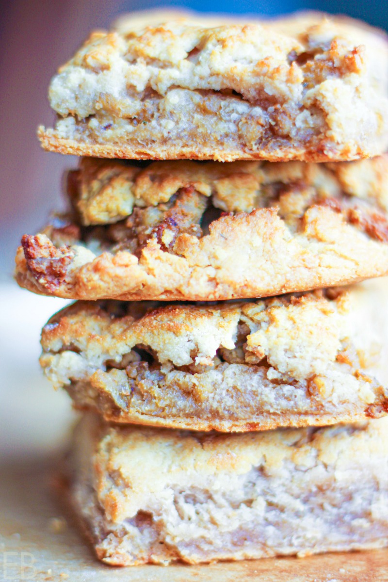 four stacked paleo and aip sausage biscuits