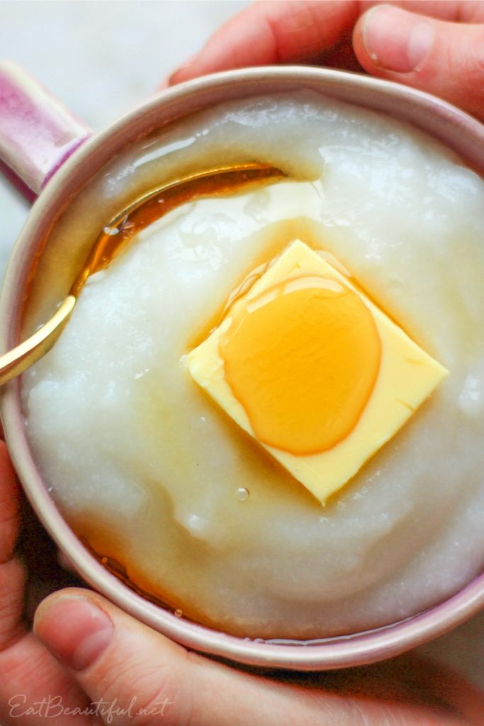 Rice Flour Porridge (2Ingredient Hot Cereal) Eat Beautiful