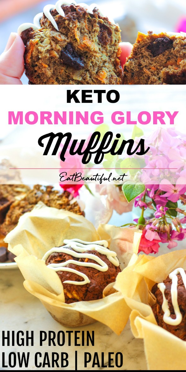 Keto Morning Glory Muffins (high protein, low carb, Paleo) Eat Beautiful
