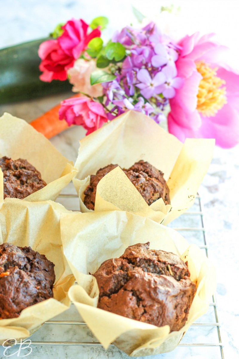 muffins and flowers in a sunny window