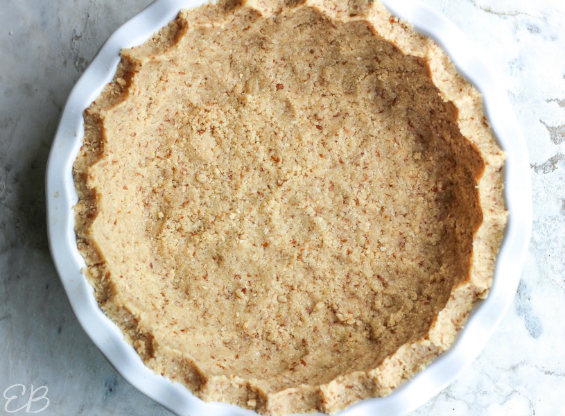 overhead view of raw pie crust