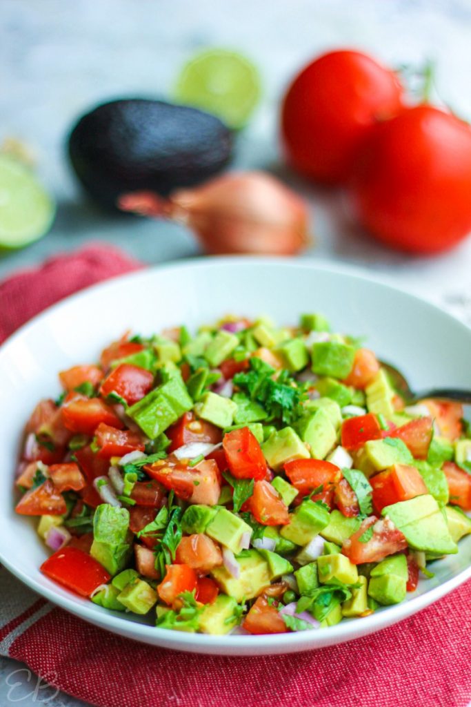Pico de Gallo with Avocado Salsa (Low Carb, Whole30) Eat Beautiful