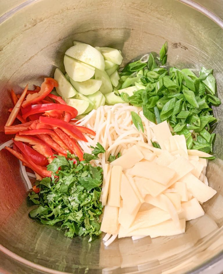 Keto Chinese Noodle Salad with Low Carb Palmini Pasta Eat Beautiful