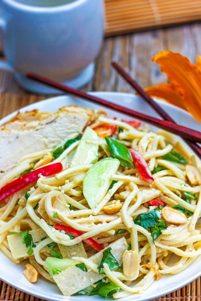 Keto Chinese Noodle Salad with Low Carb Palmini Pasta Eat Beautiful