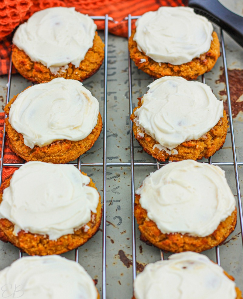 8 AIP Pumpkin Cookies on a cooling rack
