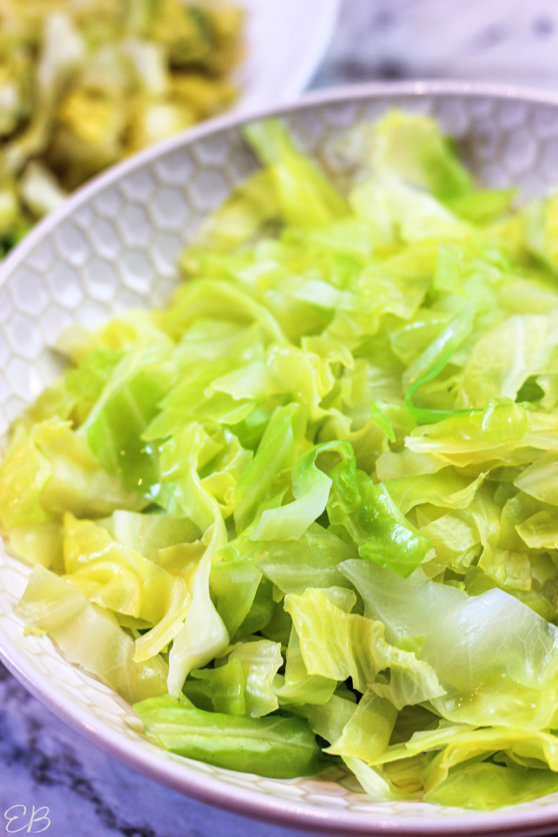 up close image of cabbage noodles