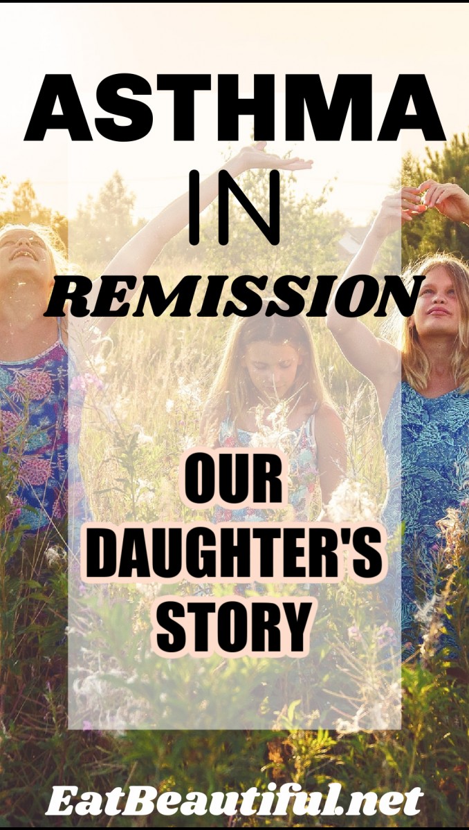 3 girls playing in a field with Asthma in Remission words over the image