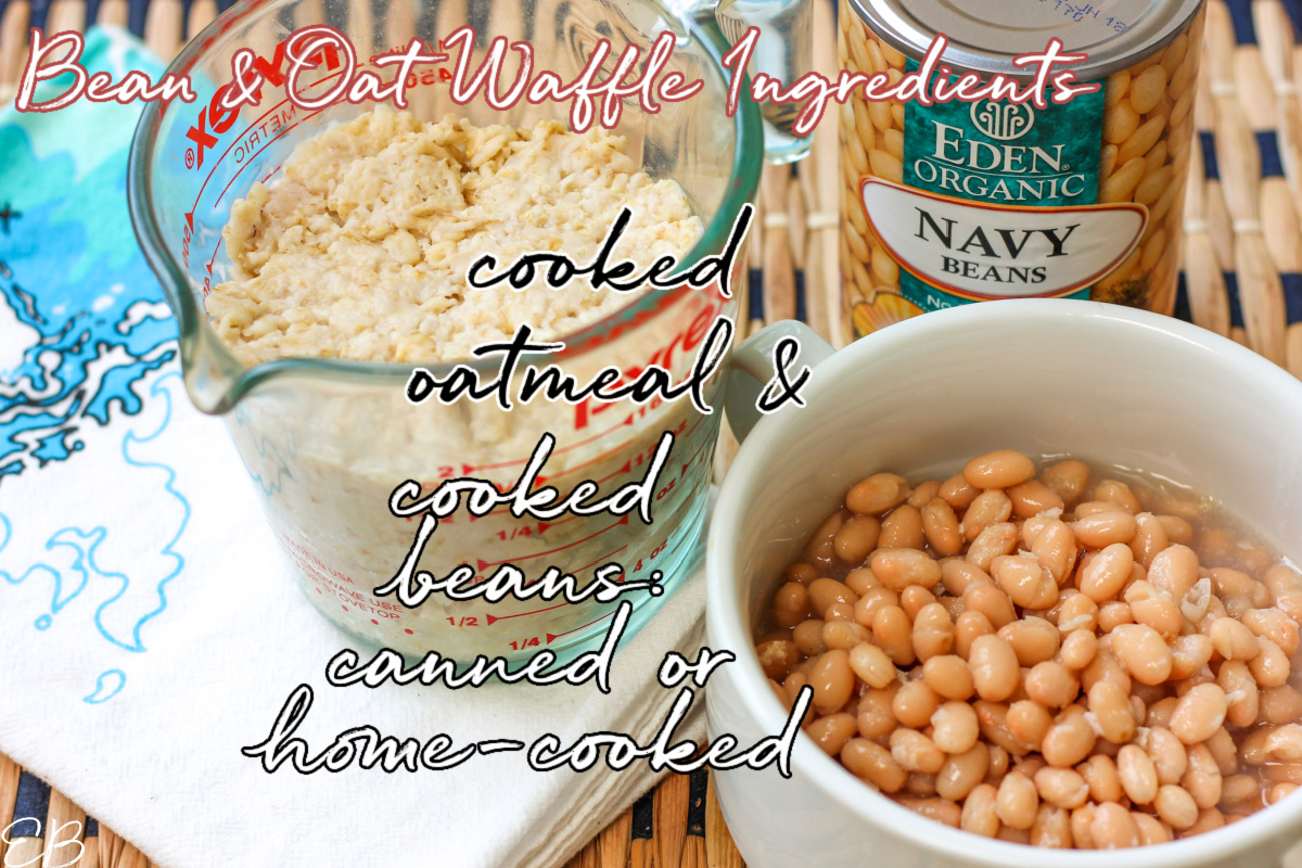 bean and oat waffles ingredients