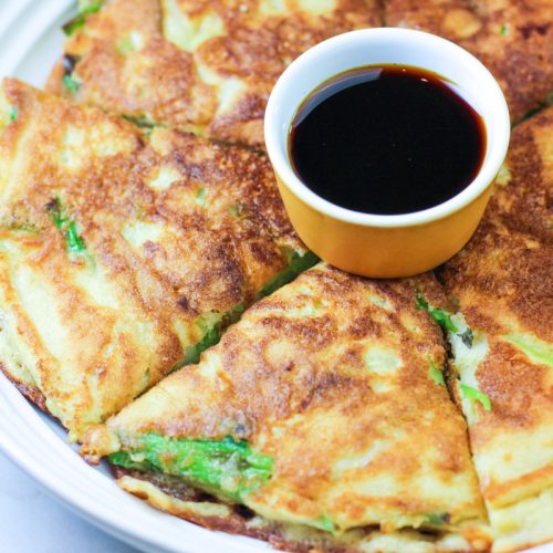 Korean Pancakes with Scallions (Glutenfree, Paleo, Vegetarian) Eat