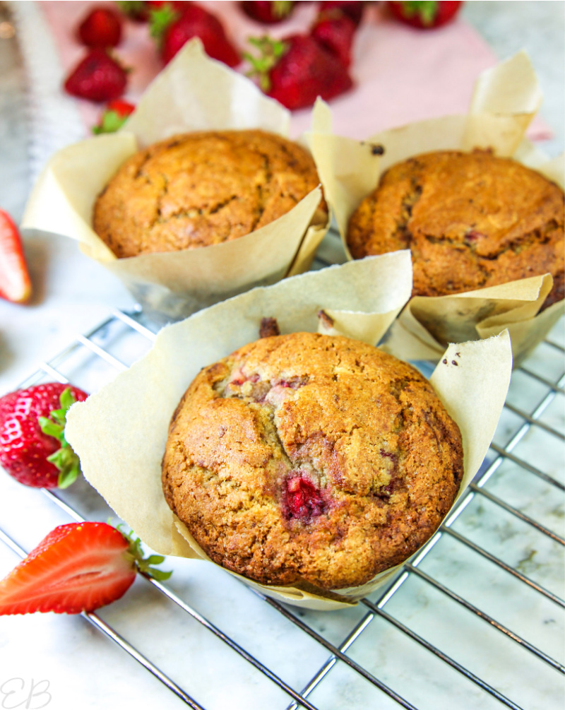 Paleo Strawberry Rhubarb Muffins - Paleo Gluten-Free Guy