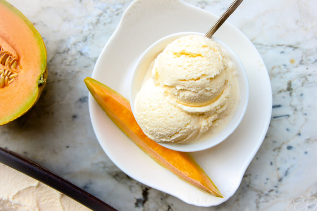 Cantaloupe Sea Salt Ice Cream Eat Beautiful