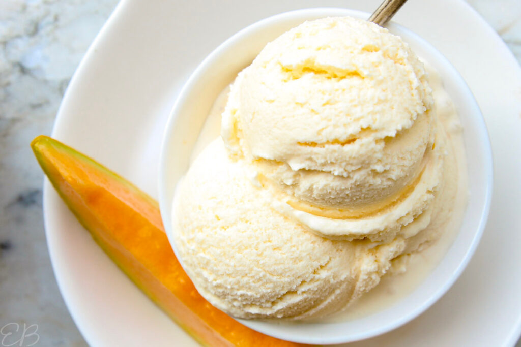 Cantaloupe Sea Salt Ice Cream Eat Beautiful