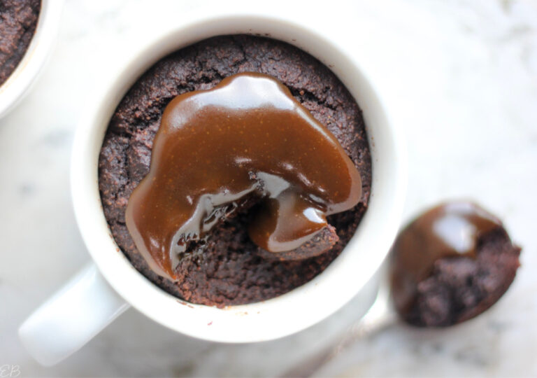 AIP Chocolate Caramel Mug Cakes (Paleo, Glutenfree) Eat Beautiful
