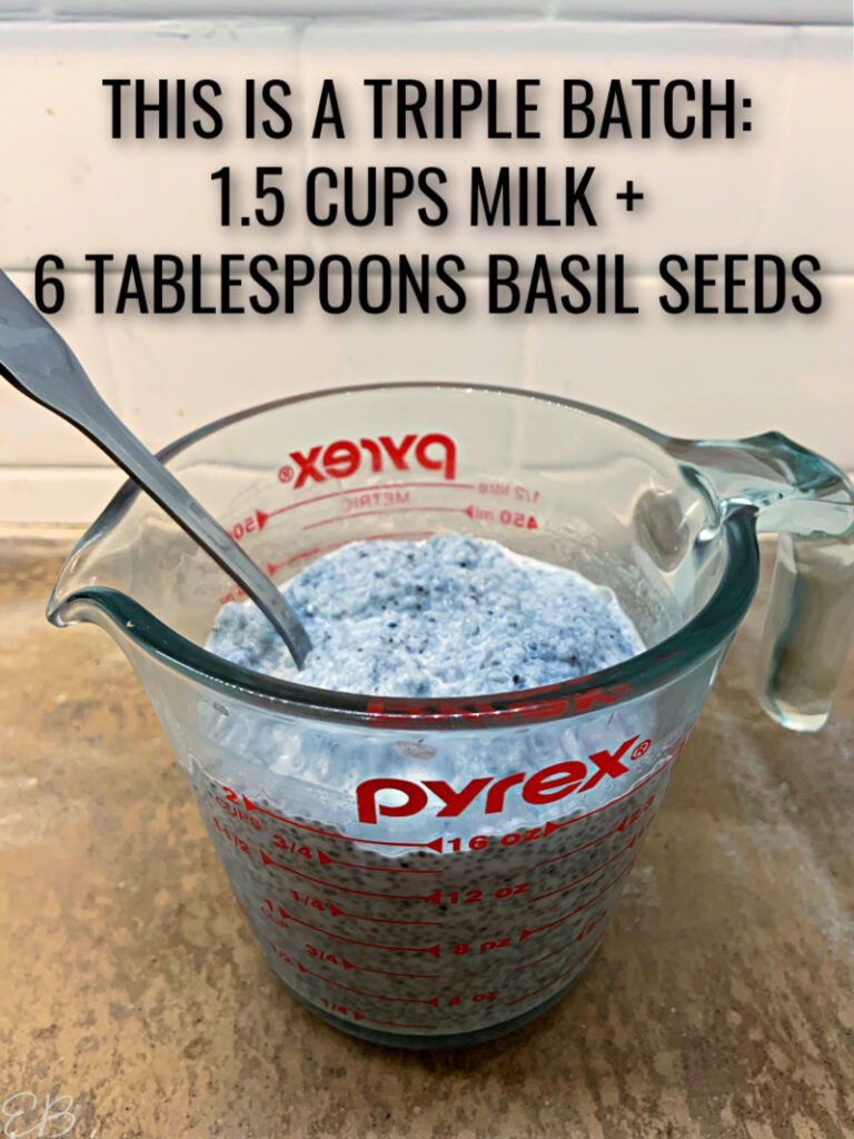 BASIL SEED Pudding (Lectinfree, high fiber) Eat Beautiful