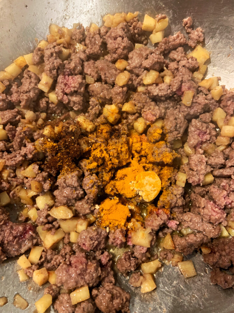 Paleo AIP Coconut GROUND BEEF CURRY with Turmeric (LowFODMAP, Whole30