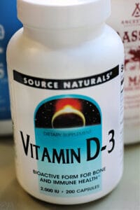 bottle of vitamin d