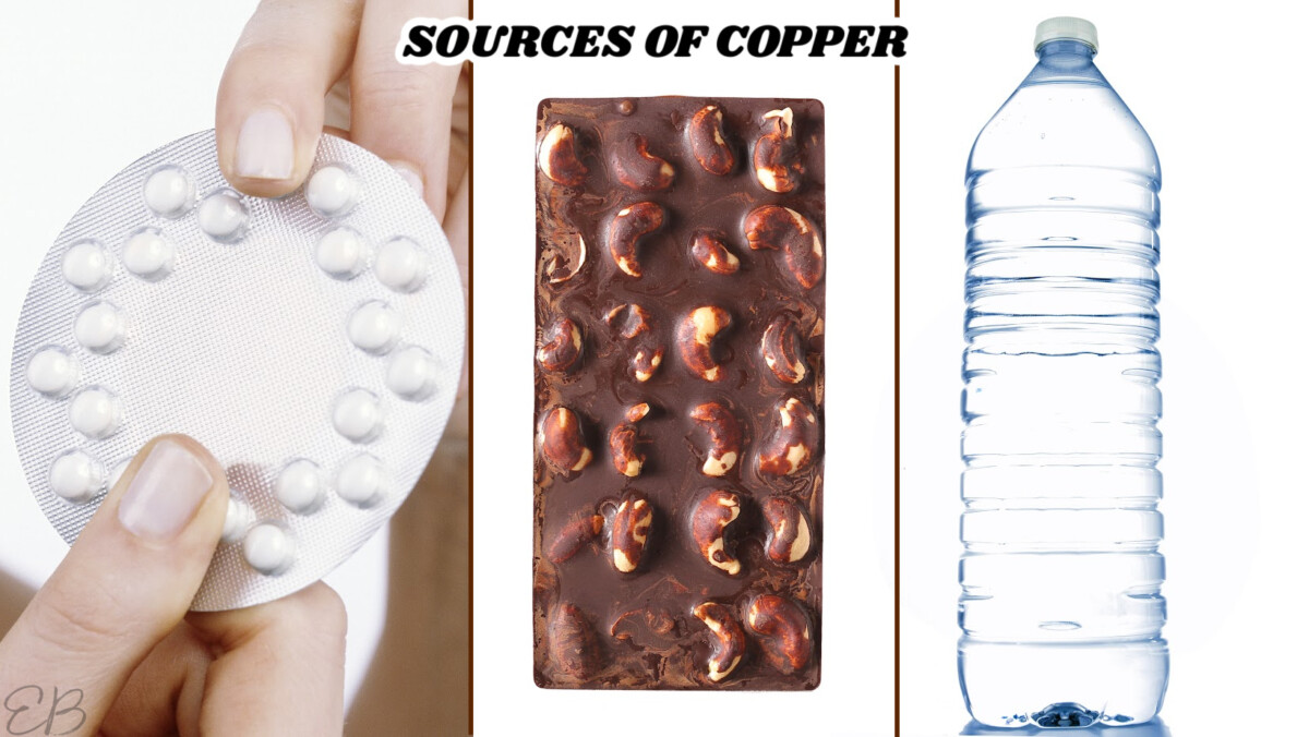 3 photos of sources of copper