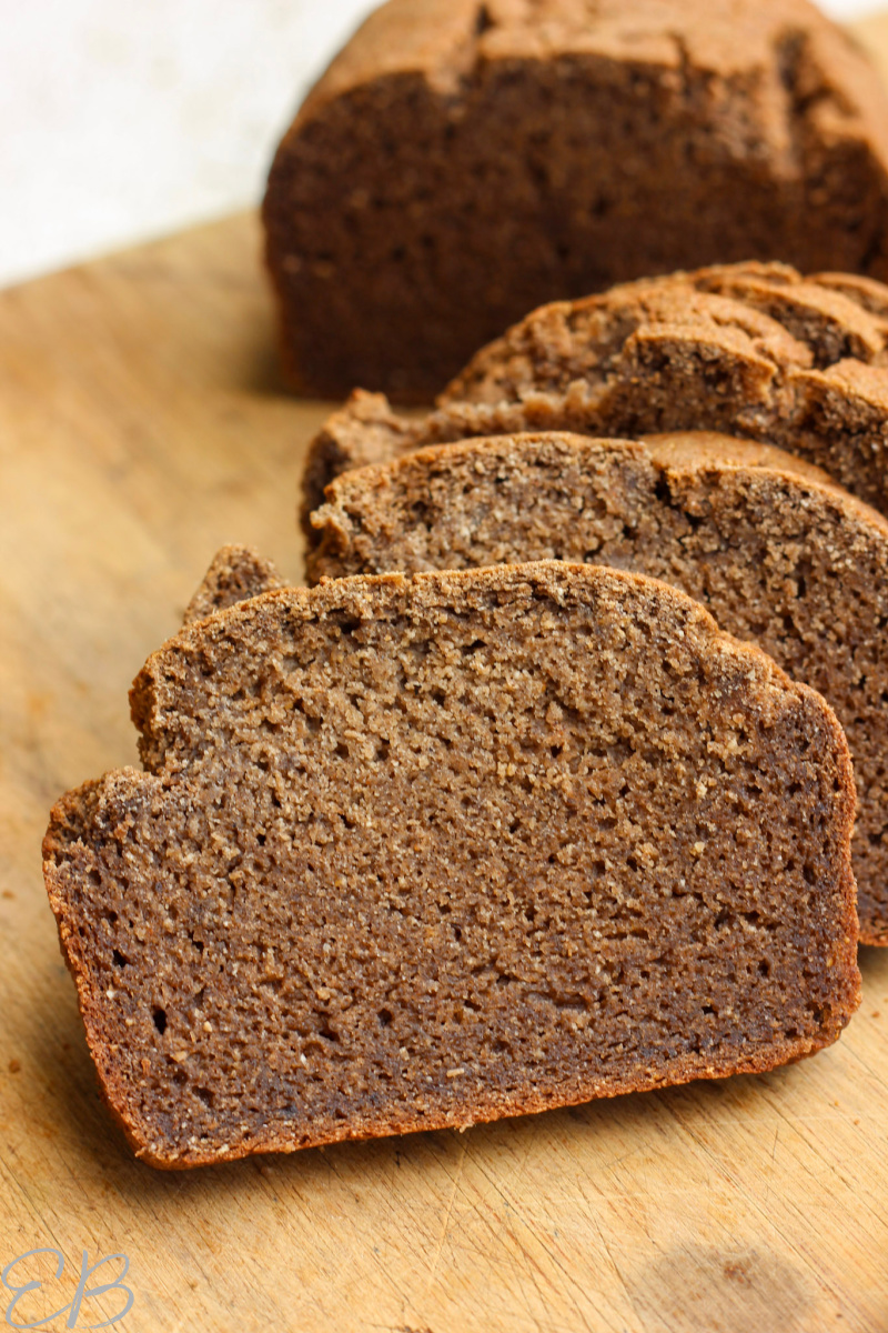close-up view of easy aip bread recipe
