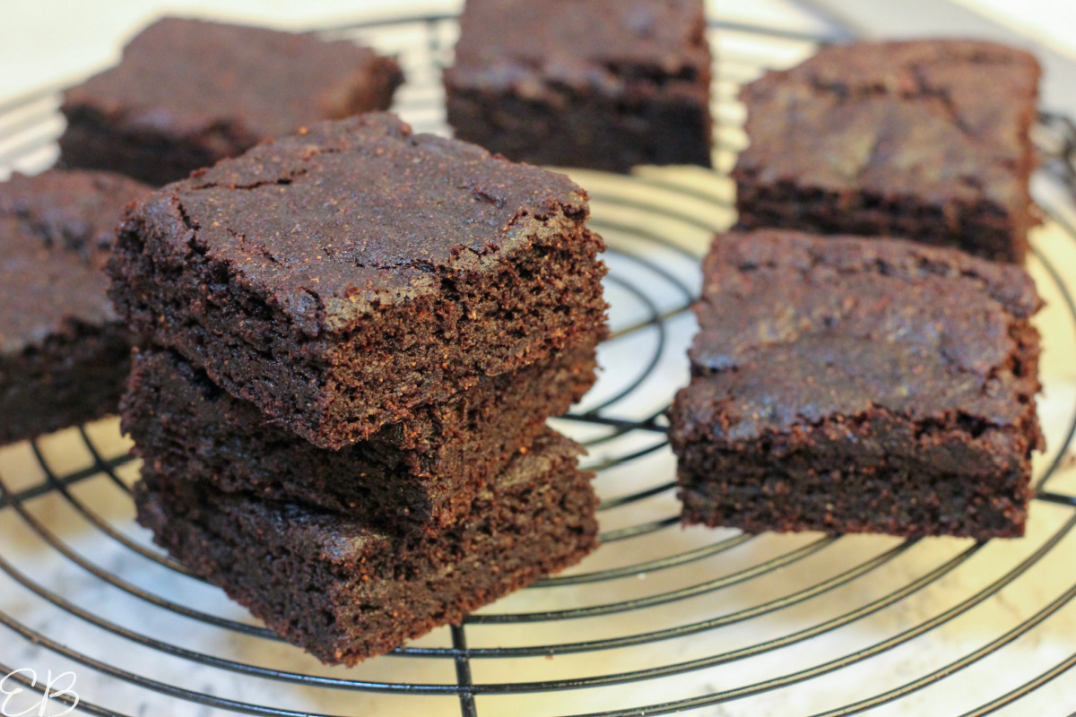 stacked paleo aip apple carob brownies