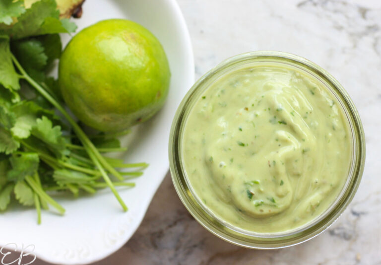 Cilantro Lime Ranch Dressing (Avocado Crema!, Paleo, AIP, Keto) - Eat ...