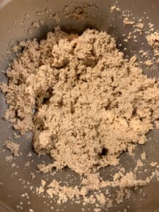 low fodmap bread recipe process -- the batter or dough after it's been mixed