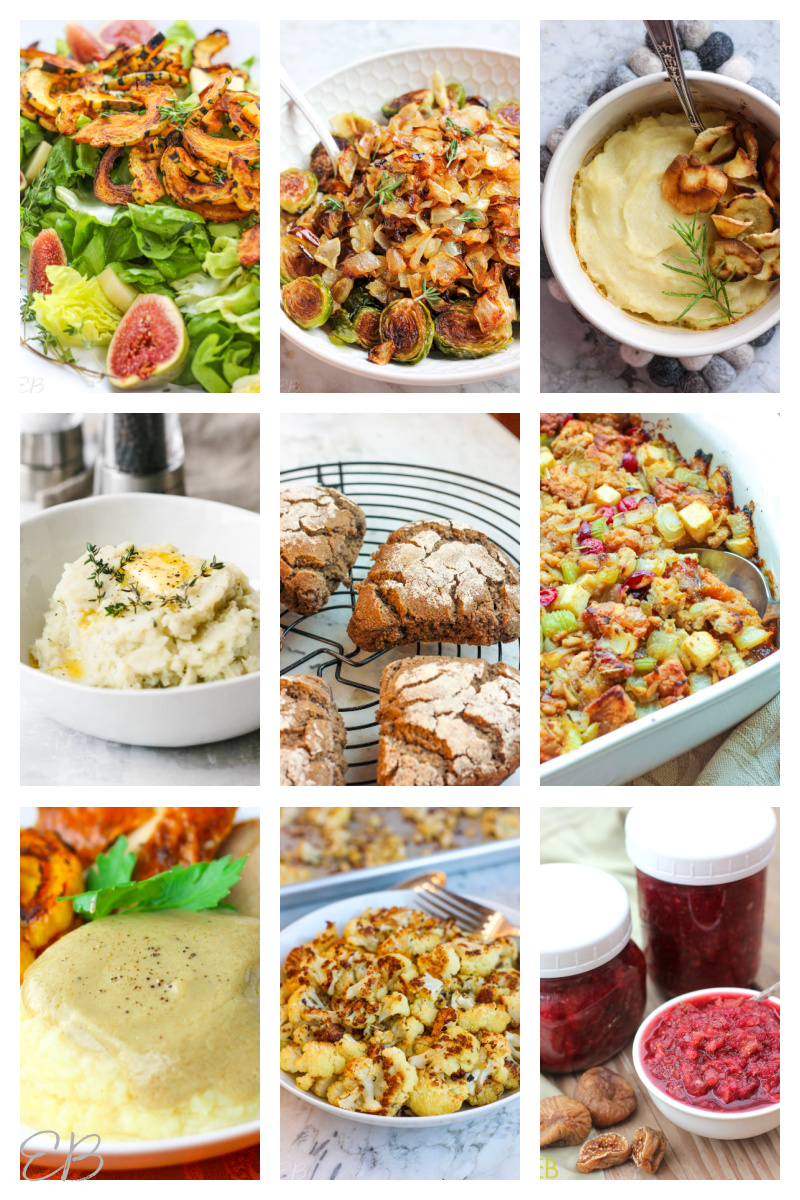 9 AIP paleo holiday side dish recipe photos for Thanksgiving and Christmas