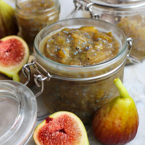 Fig Jam (with Basil Seeds [or chia seeds], easy recipe!) Eat Beautiful