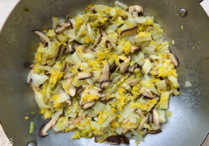 sautéed cabbage and mushrooms
